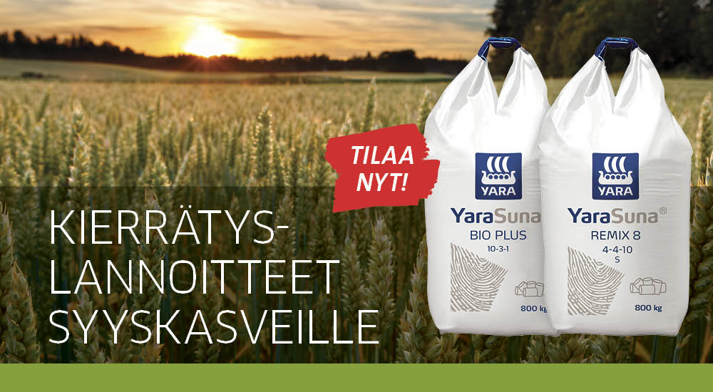 Kierrätyslannoitteet syyskasveille
